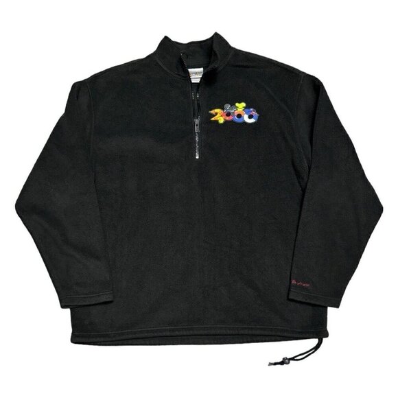 WALT DISNEY WORLD 2000 Millennium Vintage Y2K Mickey Mouse FLEECE Jacket XL - Picture 1 of 5